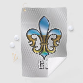 Elegantes Custom Lilie Golf Design Golfhandtuch (Insitu)