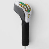 Elegantes Custom Lilie Golf Design Headcover (angewinkelt)