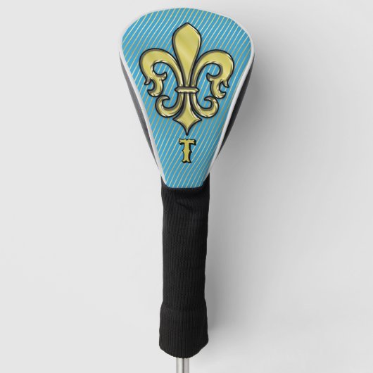 Elegantes Custom Lilie Golf Design Headcover (Vorderseite)