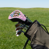 Elegantes Custom Lilie Golf Design Headcover (In SItu)