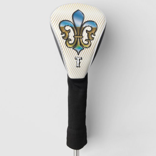 Elegantes Custom Lilie Golf Design Headcover (Vorderseite)