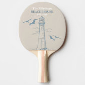 Elegantes Custom Nautical Beach House Tischtennis Schläger (Vorderseite)