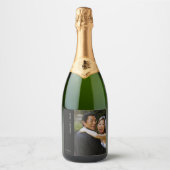 Elegantes Custom Sparkling Foto Schaumweinetikett (Vorderseite)