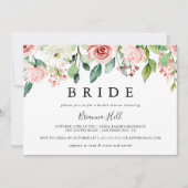 Elegantes Dainty Herbst Brautparty Einladung (Vorderseite)