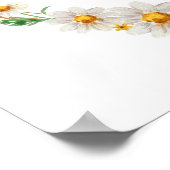 Elegantes Daisies & Bee Brautparty Willkommen Poster (Ecke)