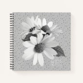 Elegantes Daisy Muster Journaling Note Book Notizblock (Vorderseite)