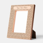 Elegantes Damask Design Etched Scrolls auf schwarz Geätzte Rahmen (Links)