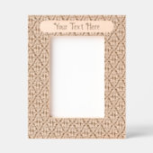 Elegantes Damask Design Etched Scrolls auf schwarz Geätzte Rahmen (Vorderseite)