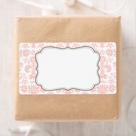 Elegantes Damask-Label (Insitu)
