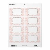 Elegantes Damask-Label (Vorne)