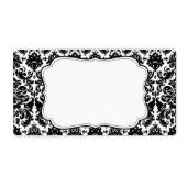 Elegantes Damask-Label (Vorne)