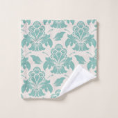 Elegantes Damask-Muster Badhandtuch Set (Waschlappen)