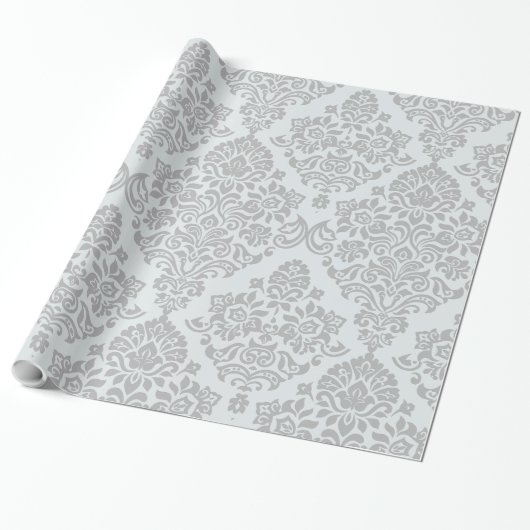 Elegantes Damask-Muster Geschenkpapier (Ungerollt)