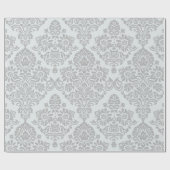 Elegantes Damask-Muster Geschenkpapier (Flach)