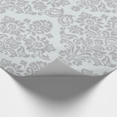 Elegantes Damask-Muster Geschenkpapier (Ecke)