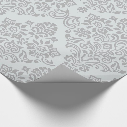 Elegantes Damask-Muster Geschenkpapier (Ecke)