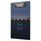 Elegantes Damask-Muster Klemmbrett (Links)