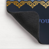 Elegantes Damask-Muster Mousepad (Ecke)