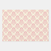 Elegantes Damask Wrapping Paper Geschenkpapier Set (Vorderseite 3)