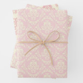 Elegantes Damask Wrapping Paper Geschenkpapier Set (Beispiel)