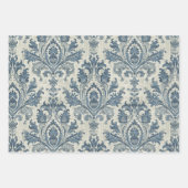 Elegantes Damaskus Wrapping Paper Flat Sheet Set 3 Geschenkpapier Set (Vorderseite)