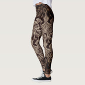 Elegantes Damassepia-Muster Leggings (Links)