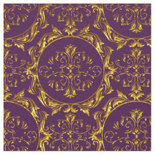 Elegantes Damast-Gewebe lila Stoff