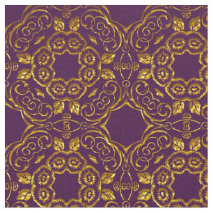Elegantes Damast-Gewebe lila Stoff