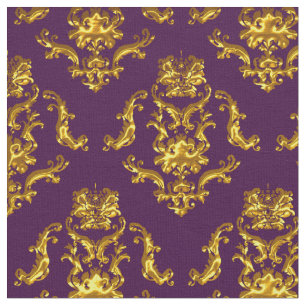 Elegantes Damast-Gewebe lila Stoff