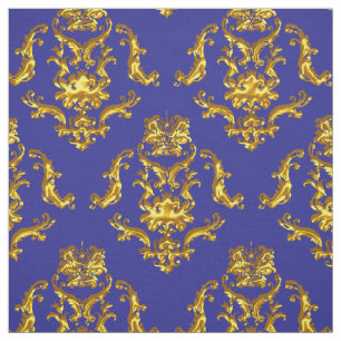 Elegantes Damast-Gewebe-Marine-Blau Stoff