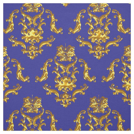 Elegantes Damast-Gewebe-Marine-Blau Stoff (Muster)