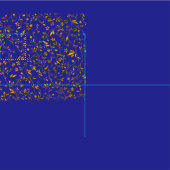 Elegantes Damast-Gewebe-Marine-Blau Stoff (Kachel)