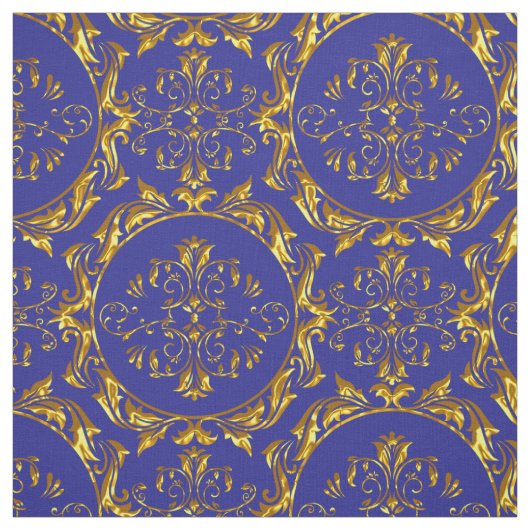 Elegantes Damast-Gewebe-Marine-Blau Stoff (Muster)