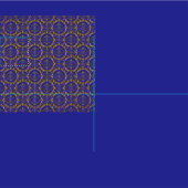 Elegantes Damast-Gewebe-Marine-Blau Stoff (Kachel)
