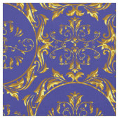 Elegantes Damast-Gewebe-Marine-Blau Stoff (Nahaufnahme)