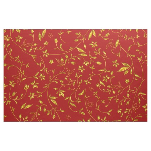 Elegantes Damast-Gewebe-Rot Stoff (Fat Quarter (45,7 x 55,9 cm))