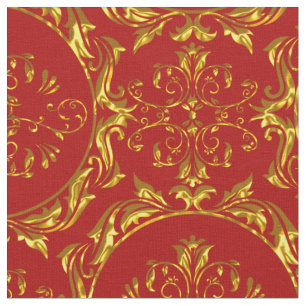 Elegantes Damast-Gewebe-Rot Stoff