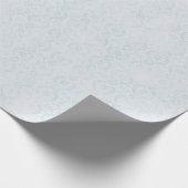 Elegantes Damast-Texturmuster-Wrap-Roll Geschenkpapier (Ecke)