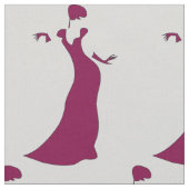 Elegantes Dame sillouette Stoff (Nahaufnahme)