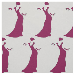 Elegantes Dame sillouette Stoff