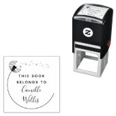 Elegantes Dandelion Blume Custom Book Permastempel (Beispiel)