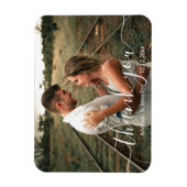 elegantes Dankeschön an einfaches Script Hochzeit  Magnet (Vertikal)