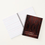 Elegantes Dark Shade Geometric Spiral Notebook Notizblock (Innenseite)