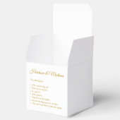 Elegantes Darkgold-Skript Paar Spaß Fakten Geschenkschachtel (Geöffnet)