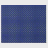 Elegantes Davidstern-Muster Chanukka Geschenkpapier (Flach)
