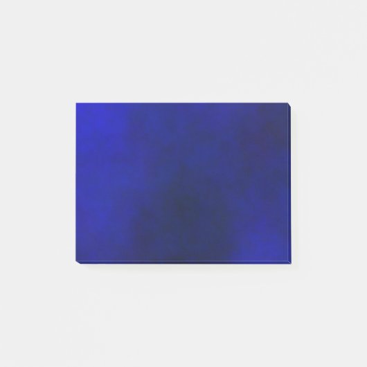 Elegantes Deep Blue Gradient Plasma Post-it Klebezettel (Vorderseite)
