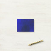 Elegantes Deep Blue Gradient Plasma Post-it Klebezettel (Auf Schreibtisch)