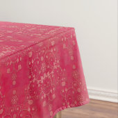Elegantes Deep Pink Damask Muster Tischdecke (Beispiel)