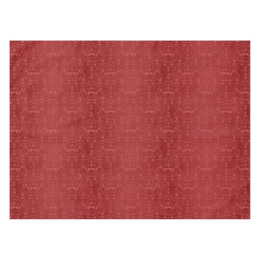 Elegantes Deep Red Damask Muster Tischdecke (Vorderseite (Horizontal))