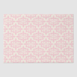 Elegantes Deko-Dekor für Light Baby Pink Damask Seidenpapier